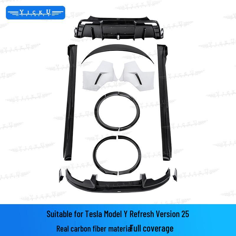 CMST Body Kit: Front & Rear Lip, Side Skirt, Fender, Tail Wing for Tesla Model Y Facelift