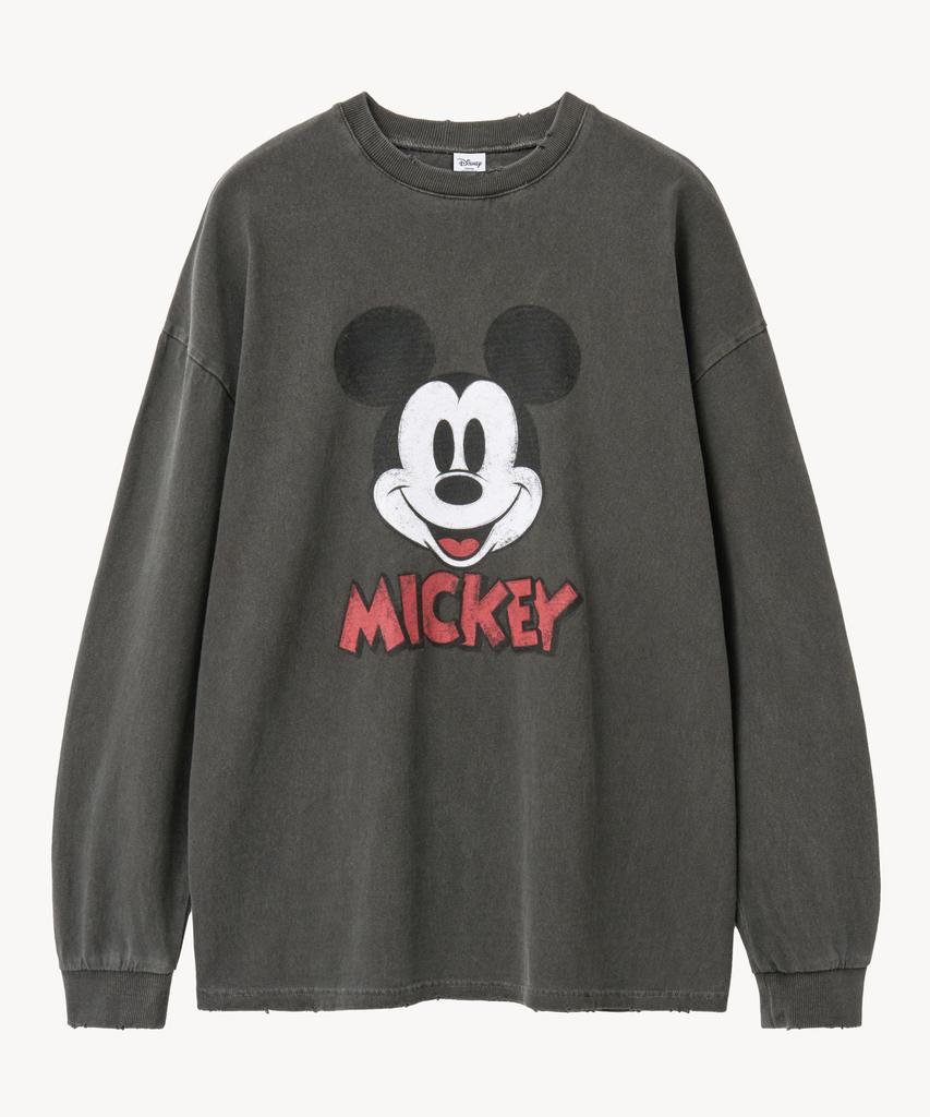 VTWO Vintage Face _Mickey_ Long Sleeve Tee