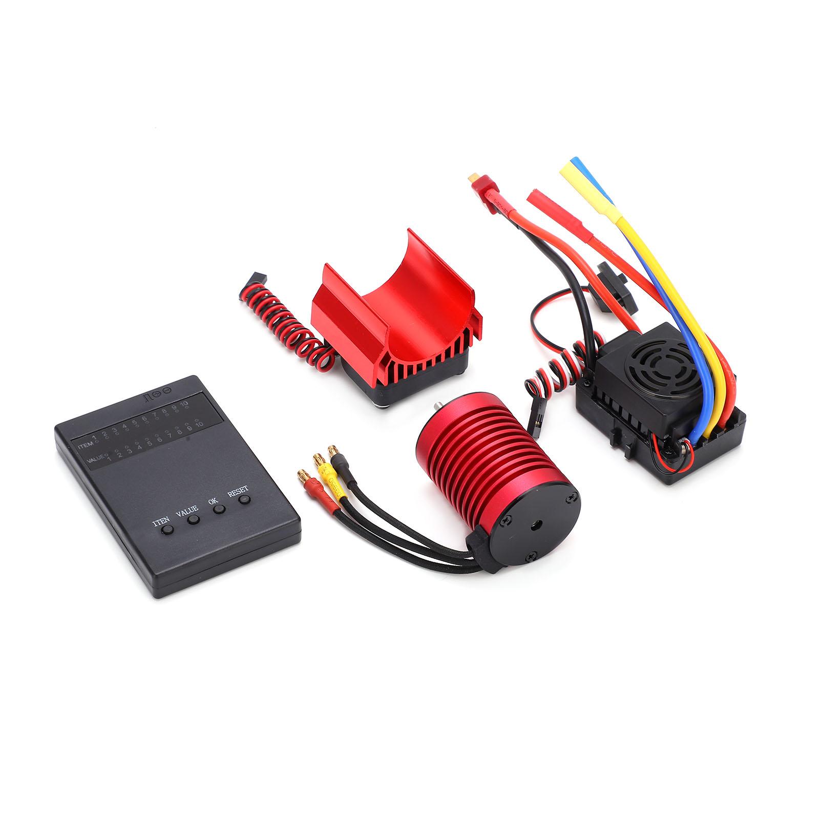 

Безколекторний двигун F540 4370KV з карткою програмування 60A ESC та радіатором, набір комбо для радіокерованої машини 110 масштабу