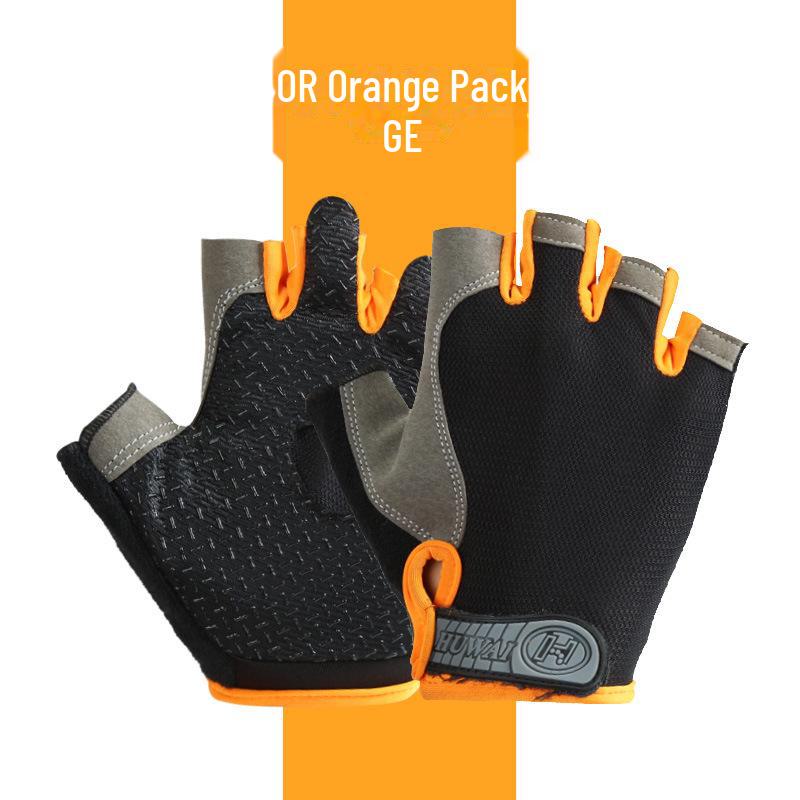 Unisex Breathable Fitness & Cycling Half-Finger Gloves with Sun Protection - Non-Slip and Lightweight Q6