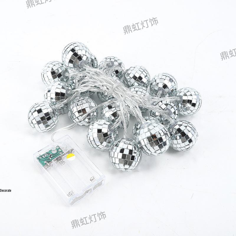 LED Mosaic Mirror Ball String Lights for Party & Festival Decoration