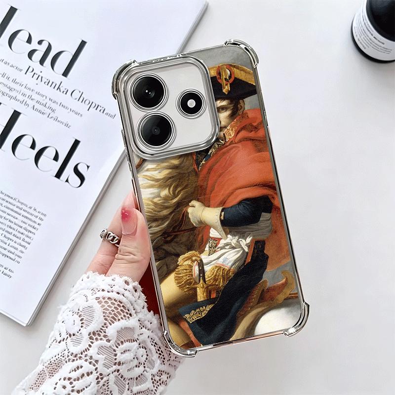 

Napoleon Bonaparte Soft Phone Case For Xiaomi Redmi Note 14 15 Pro Plus 13 12 11S 11T 5G 10 9S 9 Plating Anti-Fall Fundas Redmi Note 12 5G
