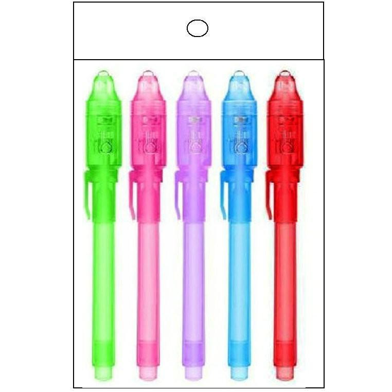 Glow-in-the-Dark Purple UV Invisible Marker - Minimalist Fluorescent Money Detector Pen.