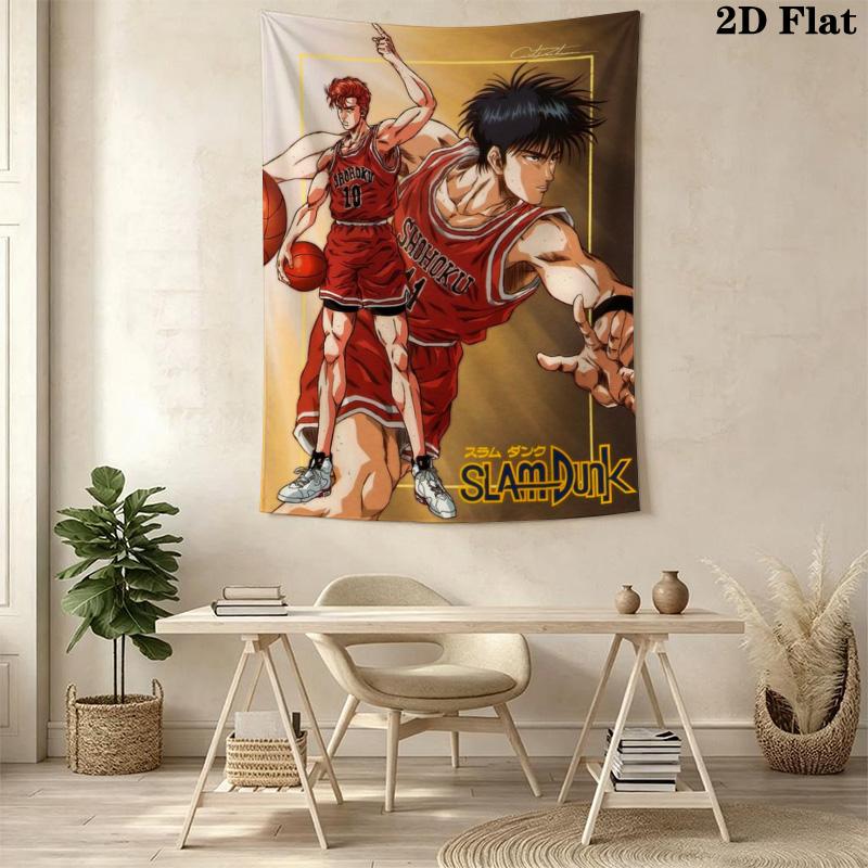 Slam Dunk Basketball Heroes Tapestry Tapestry Fashion Print Background Cloth Wall Covering Decoration Background Cloth