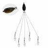 5PCS Stainless Steel Umbrella Fishing Lures 5 Arms Umbrella Rig Fishing Lure  Trout Perch Walleye