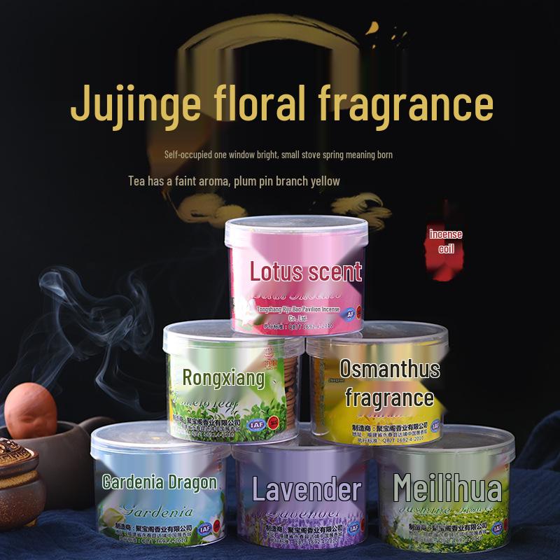 

Floral Fragrance Sandalwood Incense Coils for Hotel and Home