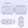 Cartoon Cat Shaped Silicone Earbud Protective Case With Metal Ring Buckle Anti‑Drop Cover For AirPods 4