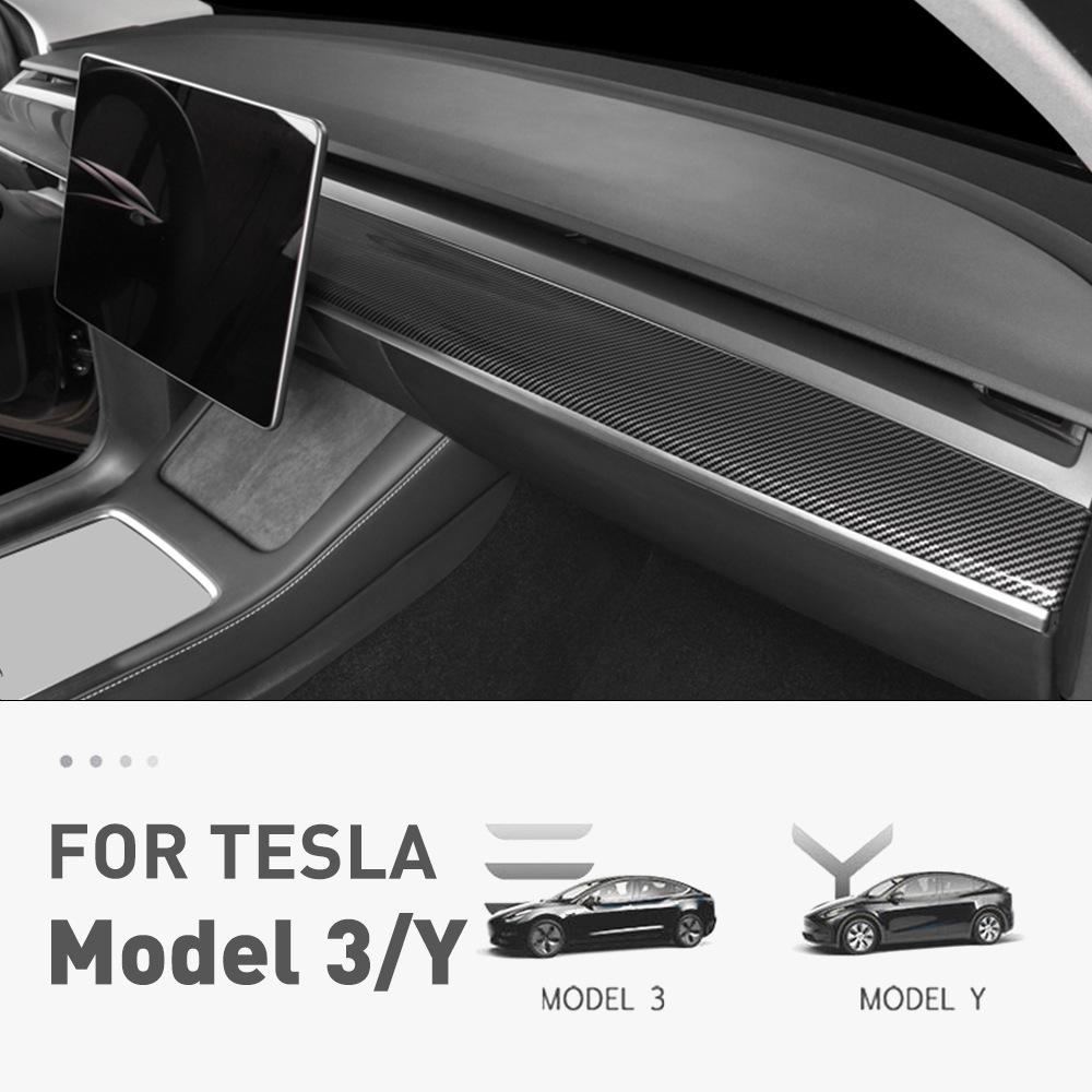 Model3Y Armaturenbrett Zierblende Kohlefaser