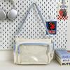 New Y2K Cute Ita Shoulder Bag Lolita Girl Transparent Comic Tote Bag Large Capacity Fashion Crossbody Bag Jk Diy Display Handbag
