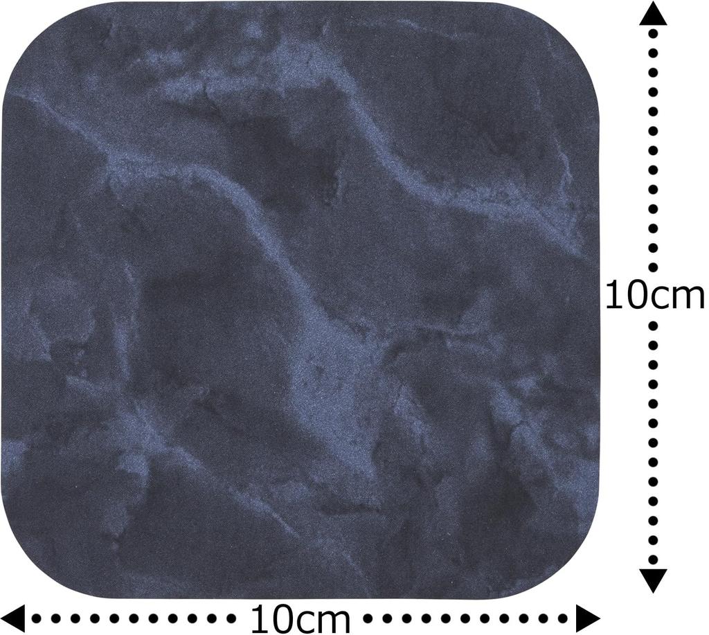 Asahipen Lava Untersetzer, Weiche Ausführung, 10cm Breit x 10cm Tief x 0,4cm Dick, Marmor, YCS-02, Tassenhalter, Wasserabsorbierend, Schnelltrocknend, Schimmelresistent,