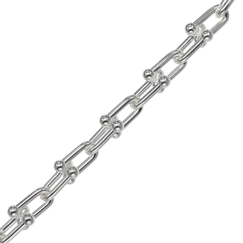 TIFFANY&Co. hardware large link Bracelet Wrist Size6.6" Silver925 62g Women Used