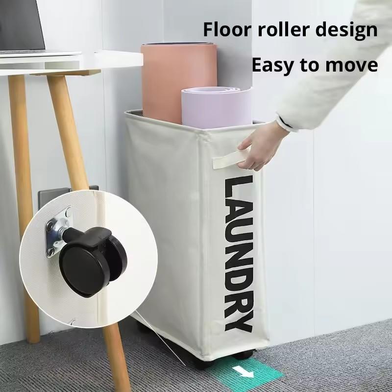 Laundry Basket Foldable Dirty Clothes Basket Clothes Organizer Yoga Storage Basket Home Sorting Box Multi Functional Storage Box