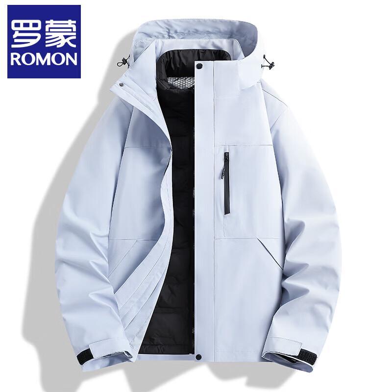 Romon Unisex 3-in-1 Winter Down Jacket 3XL