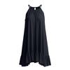 Spring Summer Sleeveless Pleated Halter Vacation Dress for Women
