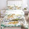 Safari Animals Adventure Print 3Pcs Bedding Setduvet Cover With 2 Bedropillowcase Home Birthday Gift