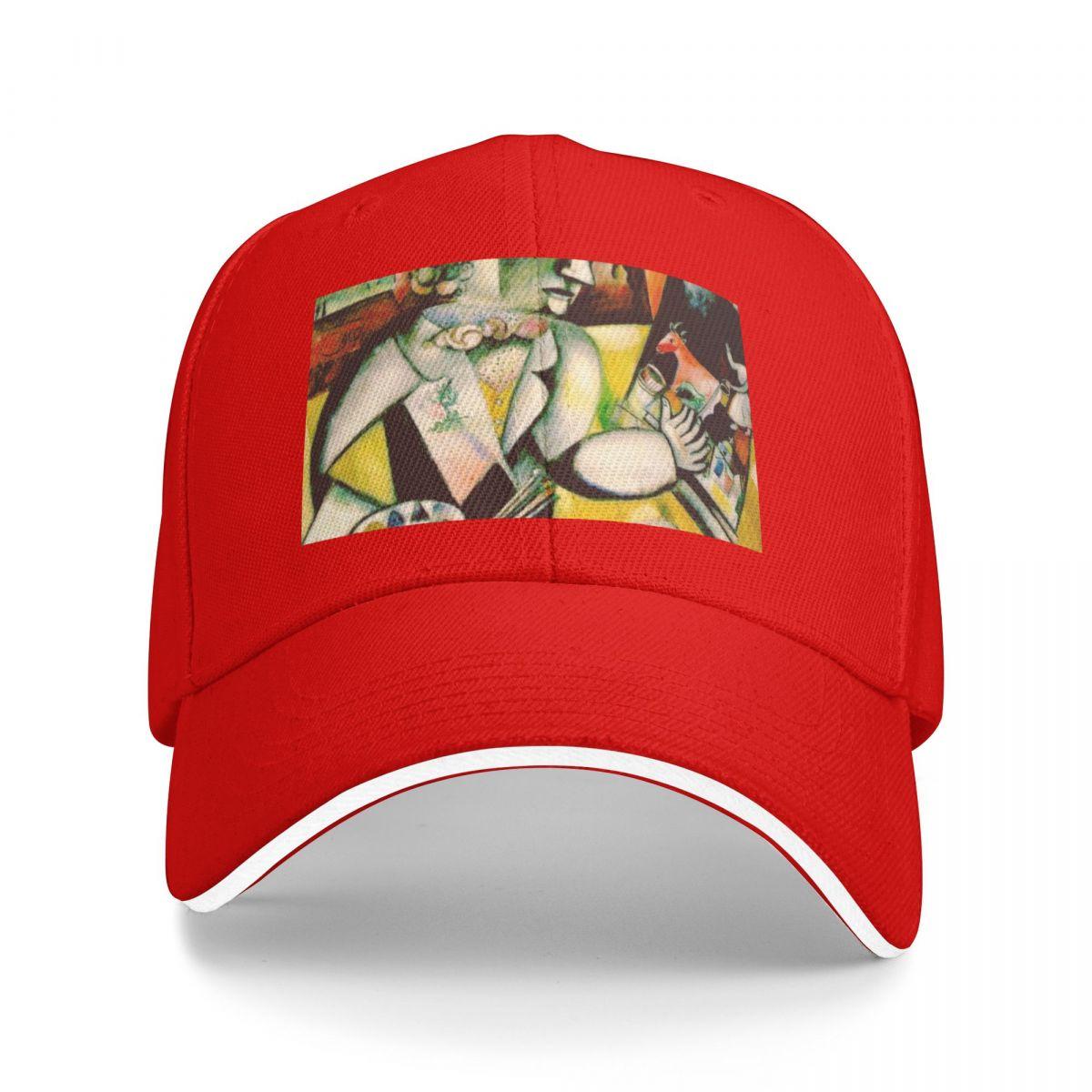 marc chagall surrealism art and gift for sale Baseball Cap Hat Luxury Brand Beach Bag For Women Unisexs