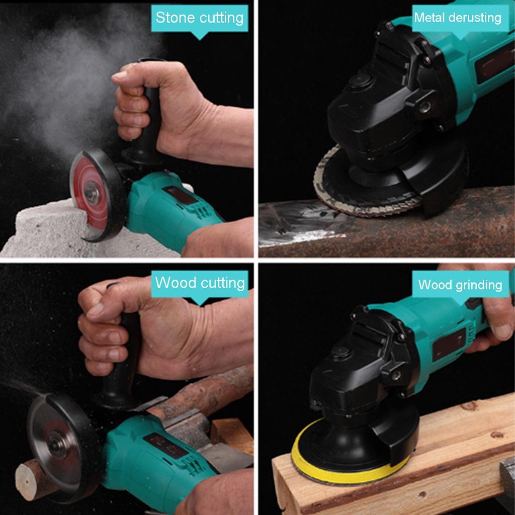 288VF 100mm/125mm Cordless Angle Grinder Polishing Wood Metal Stone Cutter Cut-Off Machine Brushless Angle Grinder