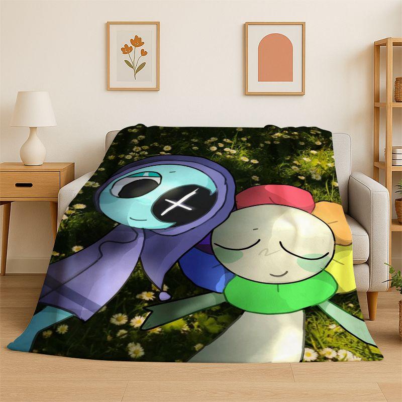Game Dandy World Cartoon Soft Flannel Throw Blanket,Warm Cozy Blanket for Bed,Couch,Sofa,Bedroom,Living Room,Travel,Camping