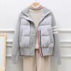 Women's Splicing Knitted Sleeves Warm Cotton-padded Clothes Fashionable Casual Down Cotton-padded Clothes Winter New Models