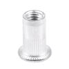 A74E-M5 Aluminium Threaded Rivnuts Flat Head Rivet Nuts Nutserts 300Pcs
