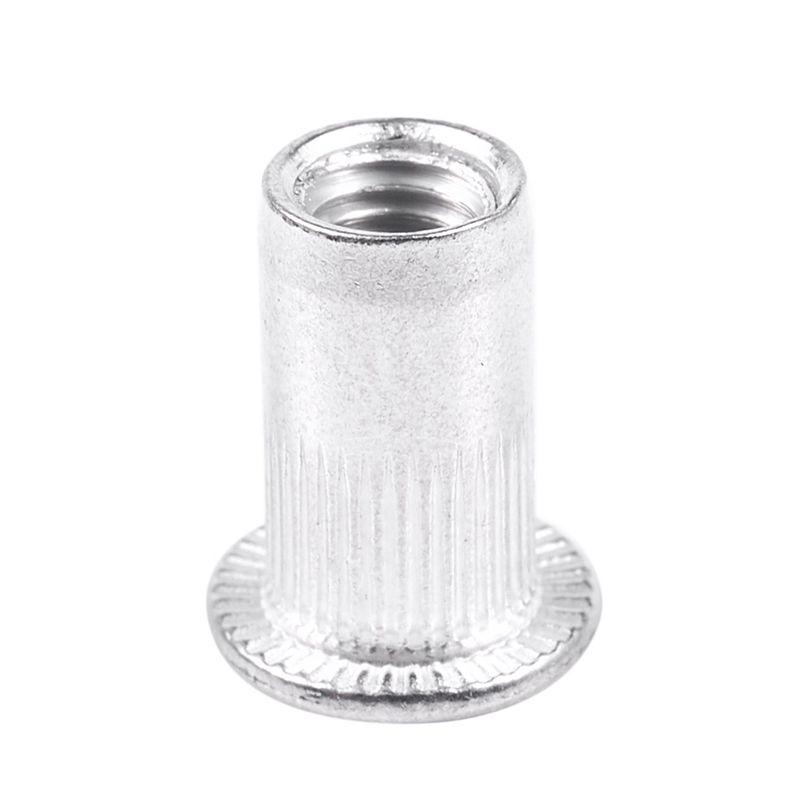A74E-M5 Aluminium Threaded Rivnuts Flat Head Rivet Nuts Nutserts 300Pcs