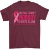 Breast Cancer Awareness Nobody Fights Alone Unisexs TShirt 100 Cotton