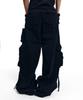 AAKAM Heavy Cargo Shirring Pants (Black)