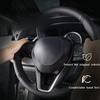 Leather Car Steering Wheel Cover For Skoda Octavia Octavia a5 a 5 Superb  Auto steering wheel cover Car accessory
