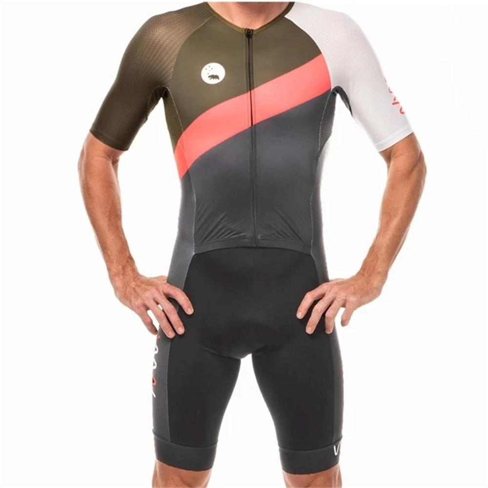 2026 Wyn Republic Tuta Triathlon Uomo Ciclismo Manica Corta Asciugatura Rapida Tuta Intera Trisuit skinsuit Attrezzatura Bicicletta Mono Ciclismo Uomo