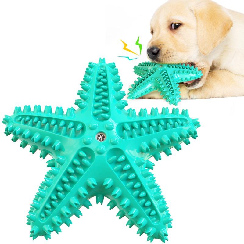 New Dog Starfish Sound-making Toys, Pet Teething Sticks, Dog Toothbrushes, Pet Supplies