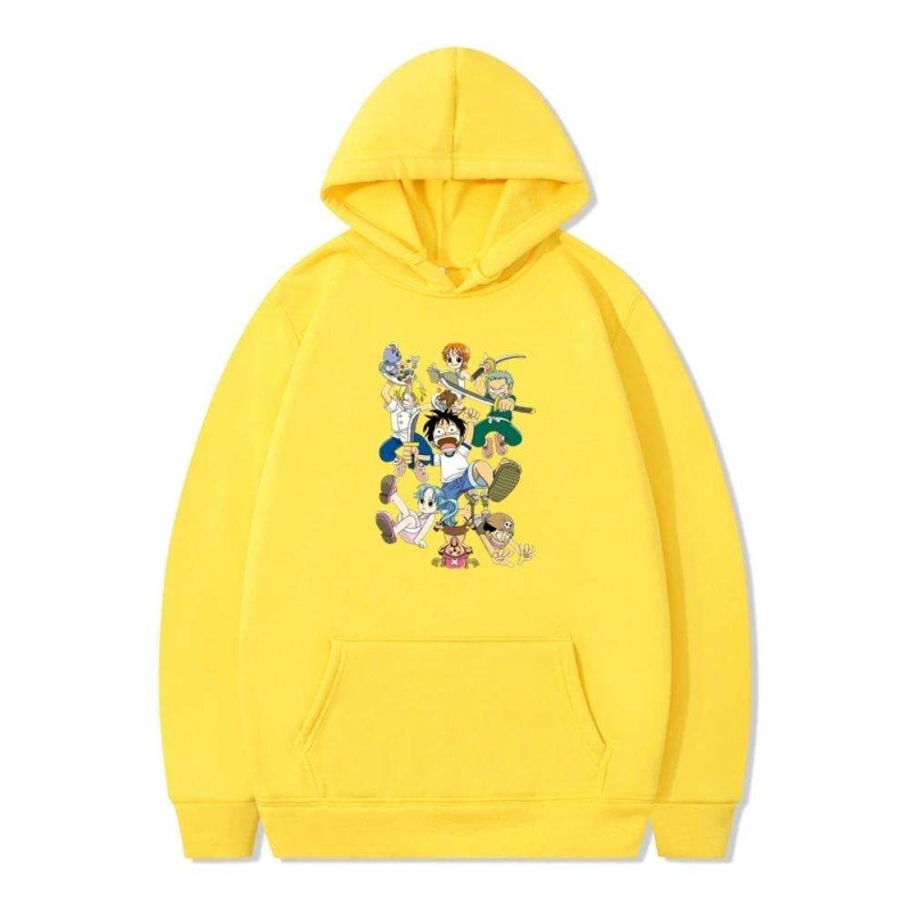 Mens Womens Hoodie ONE PIECE Anime Hoodies Streetwear Harajuku Casual Printed Hooded Pullover Sweatshirts