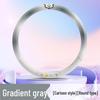 Cartoon style gradient gray and white round