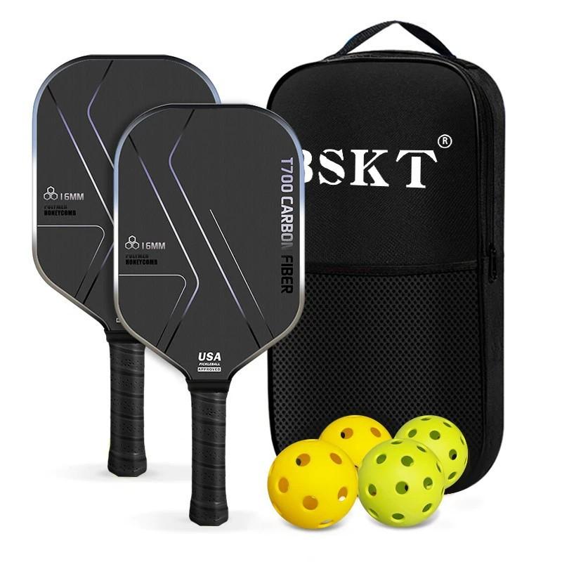 T700 Carbon Fiber Pickleball Paddles Professional Full Set Indoor Outdoor Play