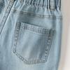 DAVE&BELLA Girls' Thin Straight-Leg Denim Jeans