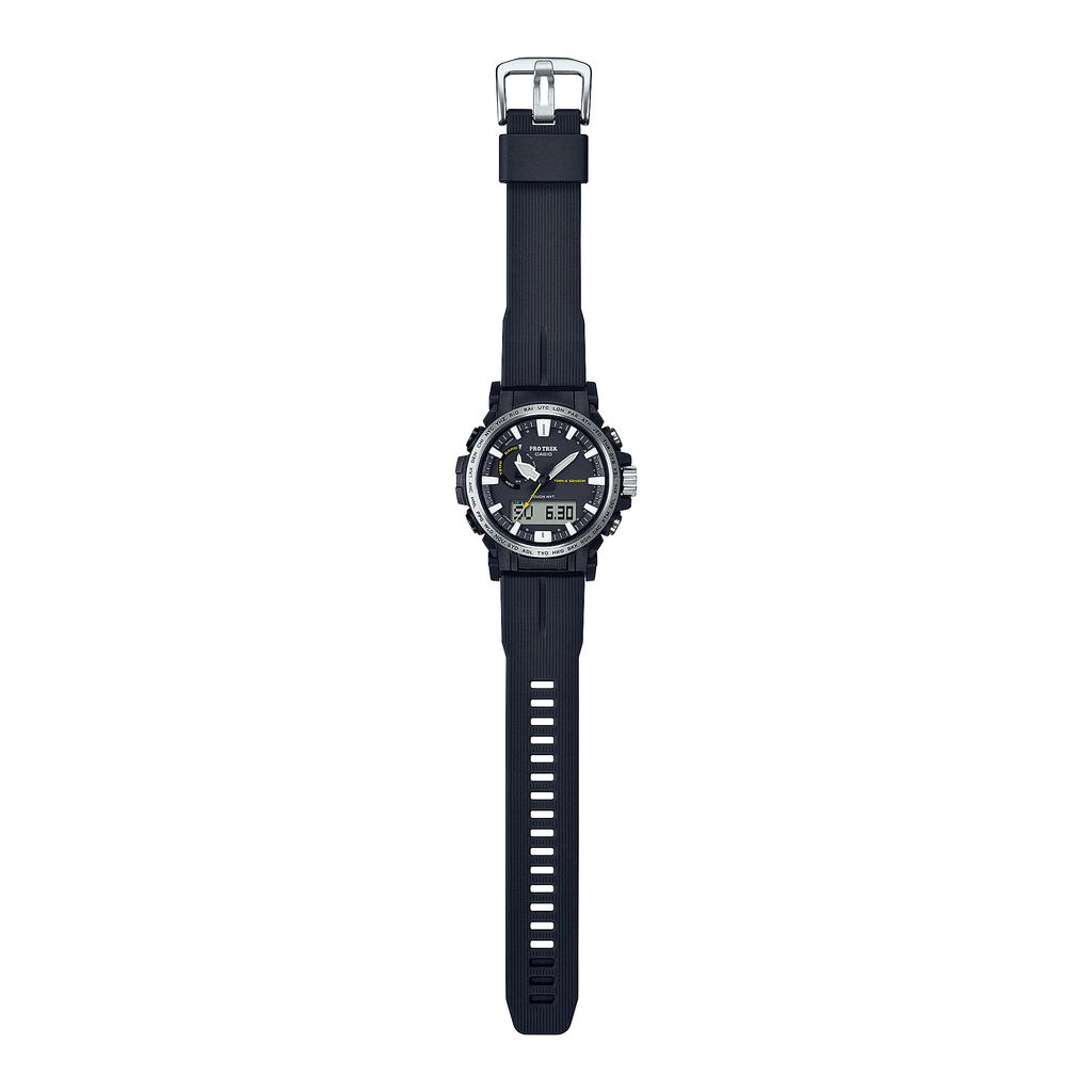 Casio Pro Trek Men's Stainless Steel 100M Water Resistant Digital Alarm Quartz Watch PRW-61-1A