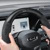 Für Geely GeometryC Monjaro Coolray Tugella GX3 Atlas Emgrand EC7 GC6 GC9 CK EC8 Kohlefaser Wildleder Auto Lenkradabdeckung