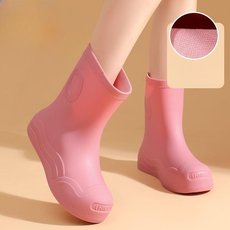 2025 New Women's Mid-Calf Rain Boots Waterproof Non-Slip PVC Shoes for Rain Women Comfortable Breathable Kitchen Work Footwear