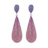 Heavy Industry Model Full of Diamond Powder Rhinestone Long Water Drop-shaped Earrings
