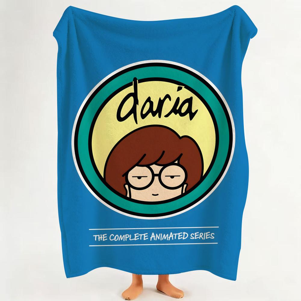 

cartoon D Daria T The S Series Throw Flannel Throw Blanket Suitable for Sofa Living Room Bedroom 75cmx90cm