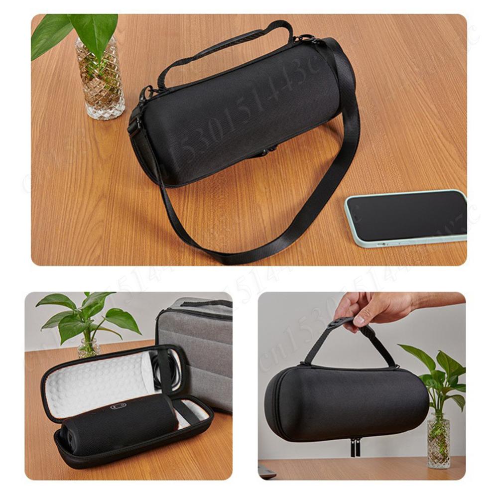 Hard Travel Case for JBL Charge 5 Wireless Speaker Hard Carrying Case Waterproof Portable Storage Bag Shockproof Silicone Cover