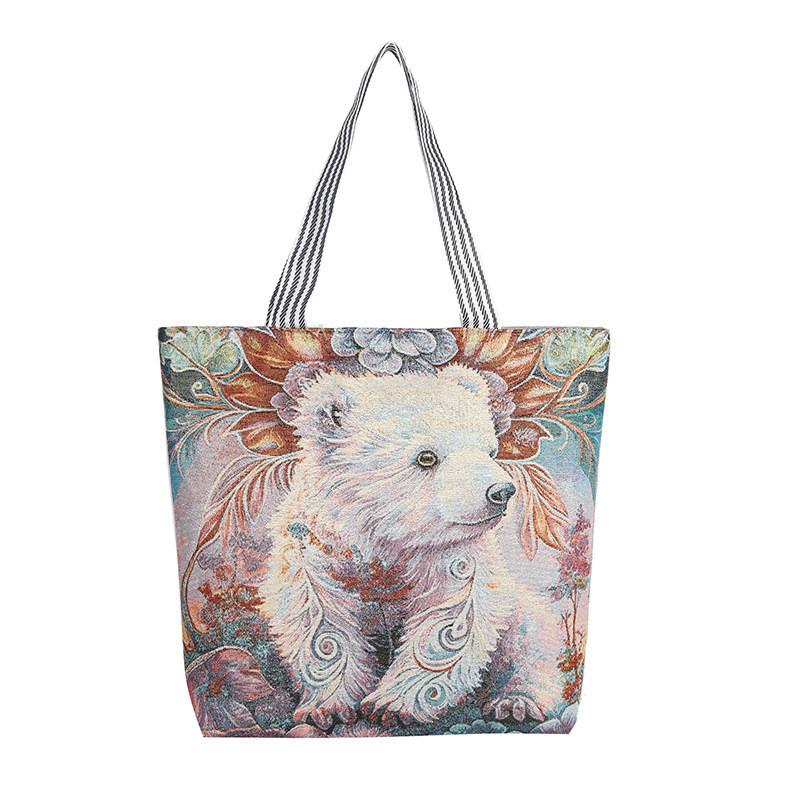 Canvas Tote Bag For Women Large Capacity Ecofriendly Casual Daily Use