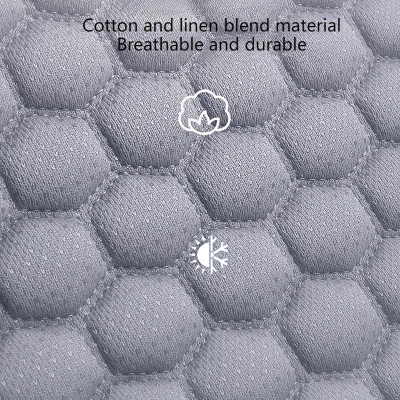 Hexagon Embossed Car Seat Cushion - Easy Installation (No Ties Needed), Breathable & Durable for All Seasons, Universal Fit