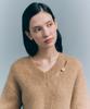 Seteo Two-Tone Mohair Blend Knit Heritage Brown