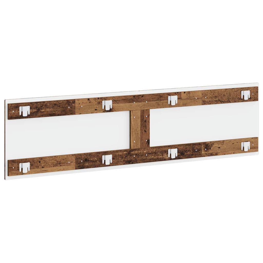 Wall Mounted Headboard BREDA Reclaimed Wood Engineered Wood