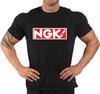 White Mens T Shirt Auto Moto' NGK Spark '