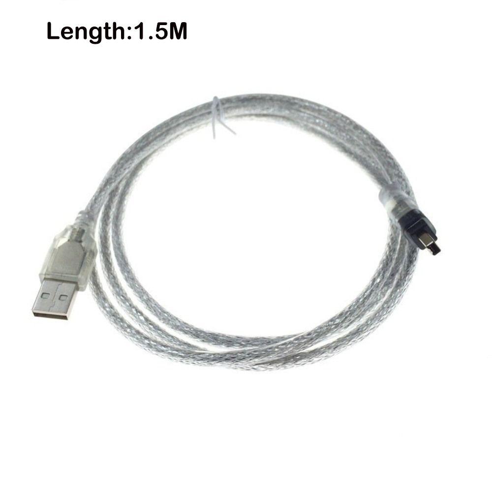 Male Connector 1394 Firewire Cable USB 6P To 4Pin ILink Adapter Cord HDV Camera