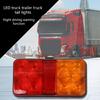 2Pcs Amber Red Taillight LED Trailer Tail Light for Truck Camper Shockproof