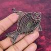 Ammonite Fossil Pendant Copper Wire Wrapped Decent Jewelry Fish Gemstone Pendant