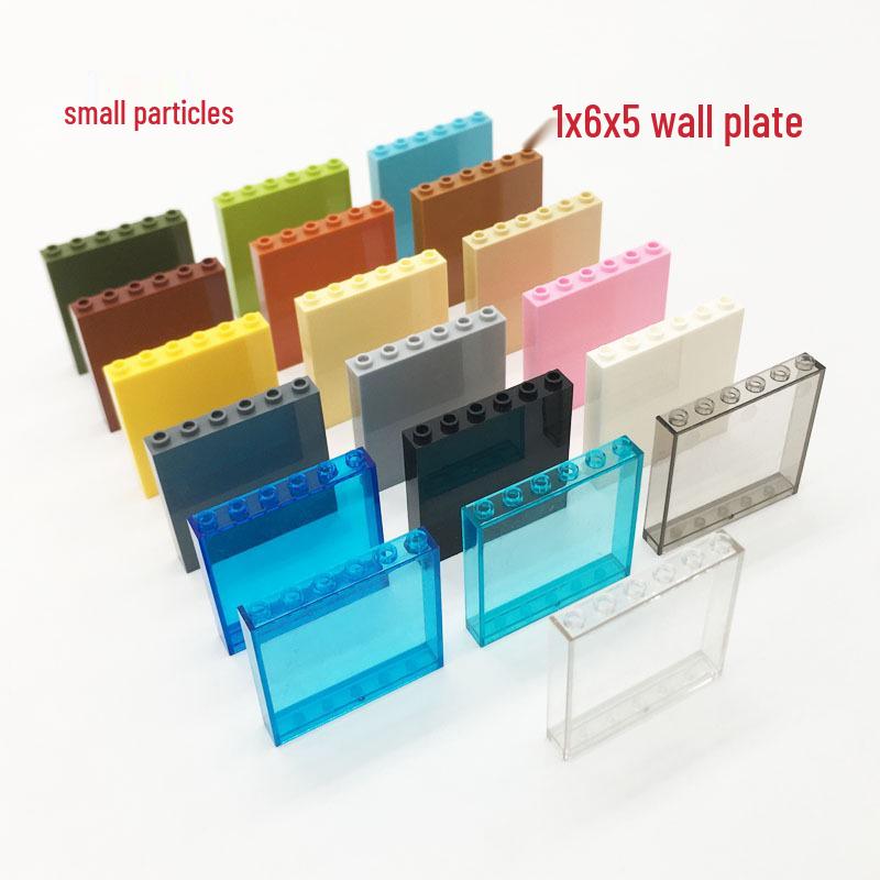 CrossMOC Small Particle Wall Panel 1x6x5 - Compatible with Lego 59349 35286 for Science Education Building Blocks