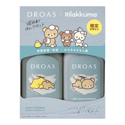 [Limitierte Edition] DROAS Silky Cleanse Set (Rilakkuma-Kollaboration) - Frischer Seifenduft